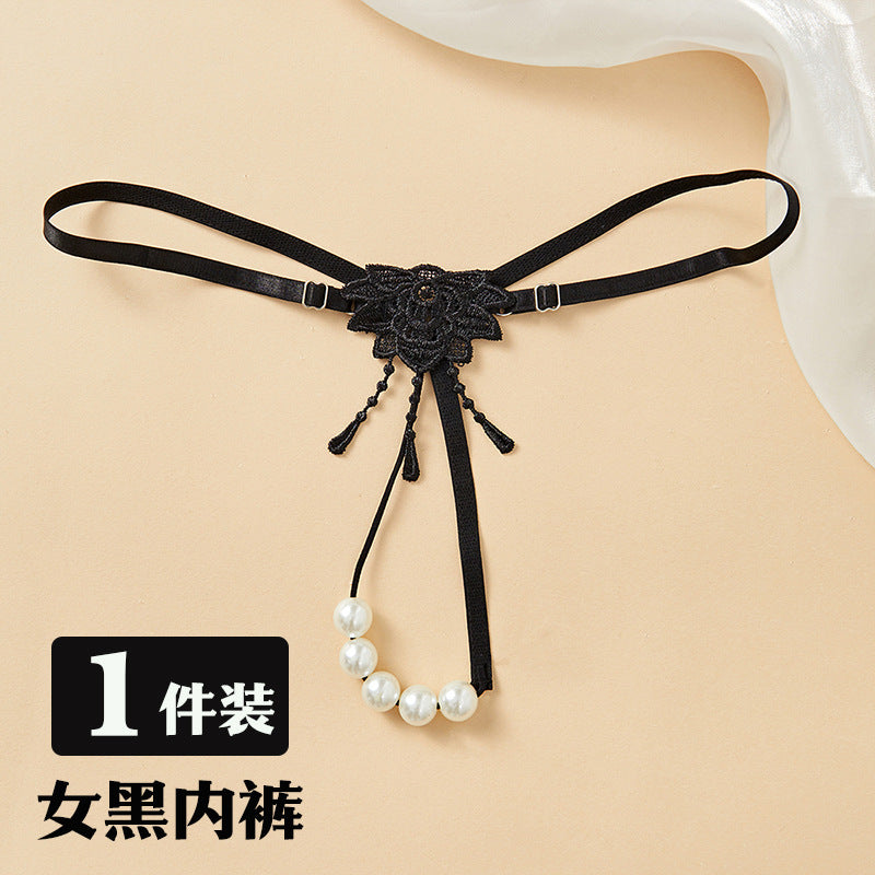 Couple underwear underwear ascetic high-end sense 2025 new one-man and female couple three-point erotic underwear - 1