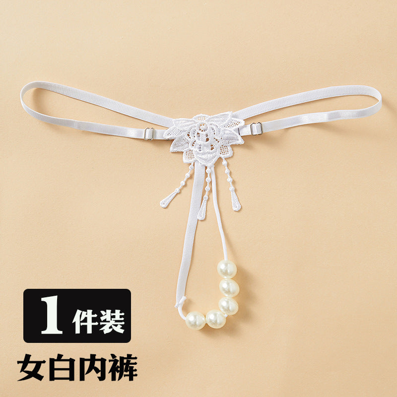 Couple underwear underwear ascetic high-end sense 2025 new one-man and female couple three-point erotic underwear - 1