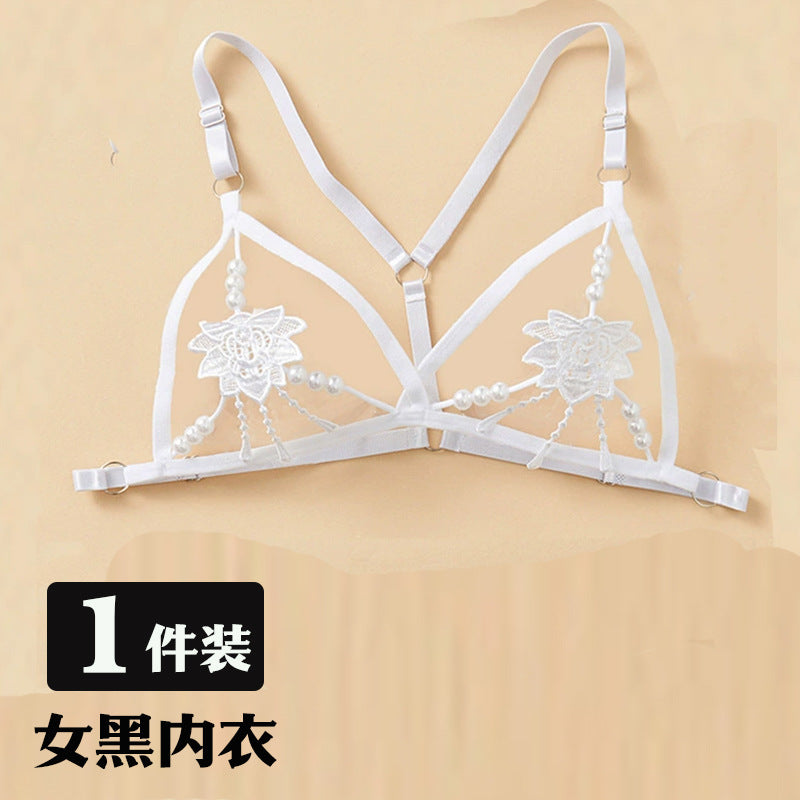 Image of Couple underwear underwear ascetic high-end sense 2025 new one-man and female couple three-point erotic underwear - 1