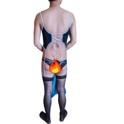 Image of Cross-border men’s sexy underwear bunny girl male accepted GAY cosplay nightclub male model costume male M pseudo-girl