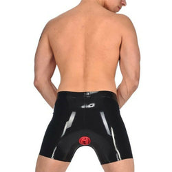 Image of Erotic latex panties black sexy adult products latex gay underwear sex shorts men’s panties - Sexy lingerie
