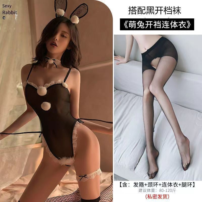 Image of Erotic lingerie cosplay sexy uniform seduction bunny girl pajamas pure desire cute without taking off the file - Bunny