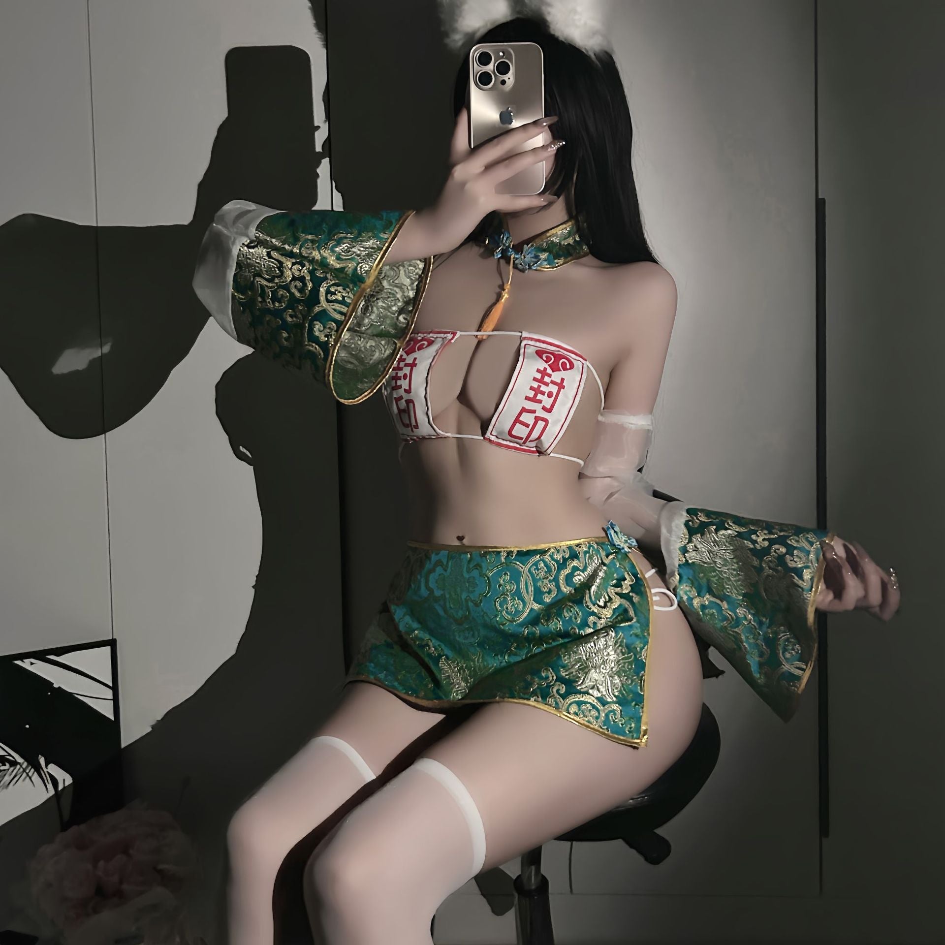 Image of Erotic underwear temptation cute zombie suit two-dimensional comics free slave girl hollow SM one piece of delivery