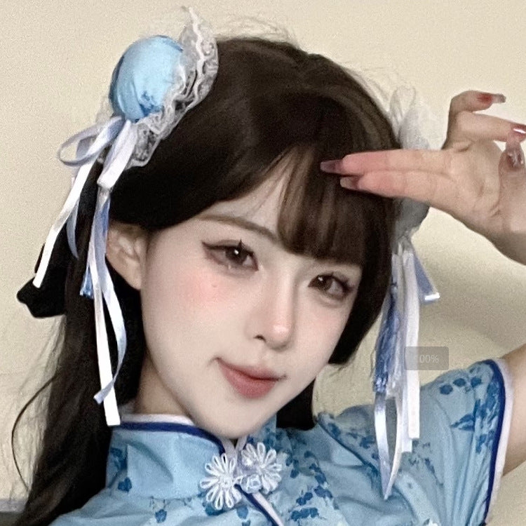 Image of Fan Lei Chinese girl cheongsam erotic underwear apron pajamas two-piece maid Japanese retro skirt short skirt 811