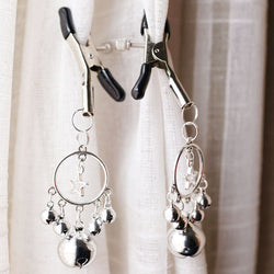 Image of Female Bell Nipple Clip SM Maid Clitoral Clamp Couple Toys Sex Toys Adult Nipple Femdom Tools - toys