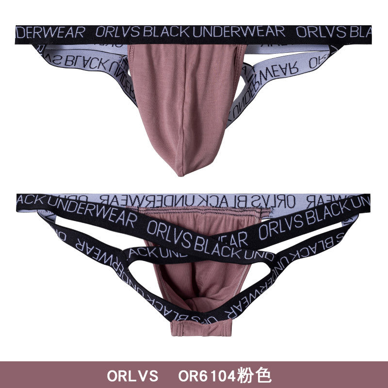 Foreign trade buttocks gay four belt thong breathable bikini sports men’s t pants erotic low-rise cross-border model
