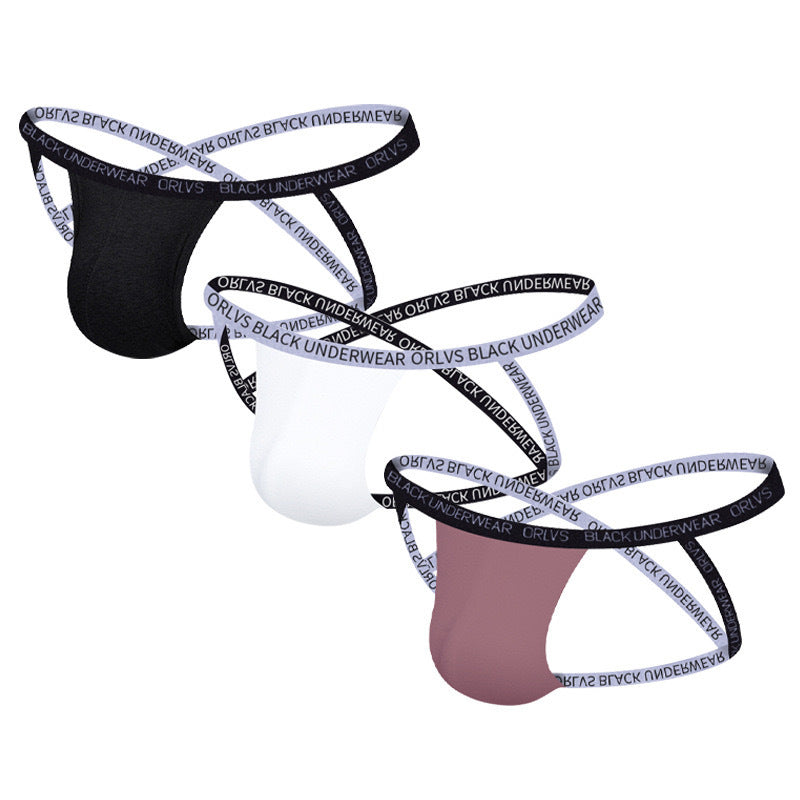 Foreign trade buttocks gay four belt thong breathable bikini sports men’s t pants erotic low-rise cross-border model