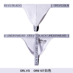 Image of Foreign trade buttocks gay four belt thong breathable bikini sports men’s t pants erotic low-rise cross-border model
