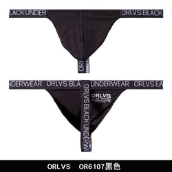 Image of Foreign trade buttocks gay four belt thong breathable bikini sports men’s t pants erotic low-rise cross-border model