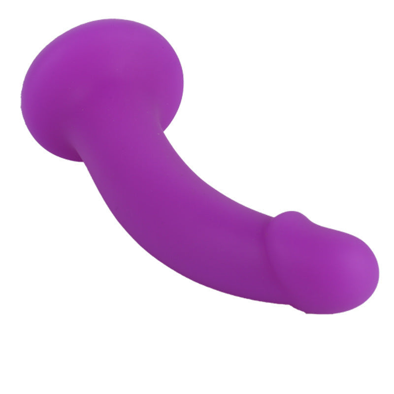 Foreign trade explosive manual simulation silicone phallus suction cup soft meat realistic fake penis adult sex toy