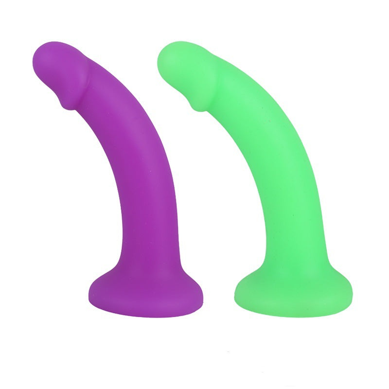 Image of Foreign trade explosive manual simulation silicone phallus suction cup soft meat realistic fake penis adult sex toy