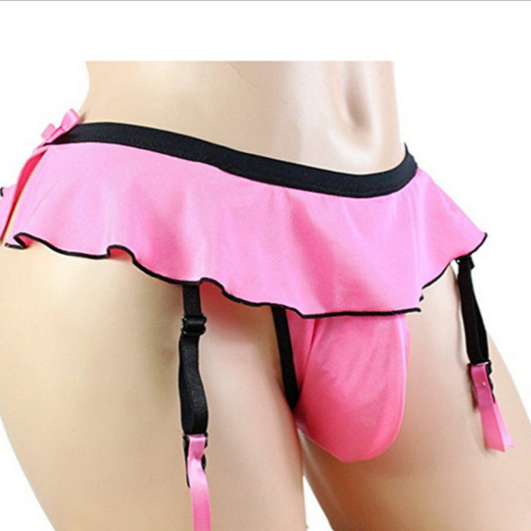 Image of gay pseudo-girl sex panties men’s panties thong skirt opening seduction bar party nightclub - Sexy lingerie