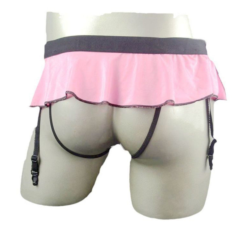 gay pseudo-girl sex panties men’s panties thong skirt opening seduction bar party nightclub - Sexy lingerie