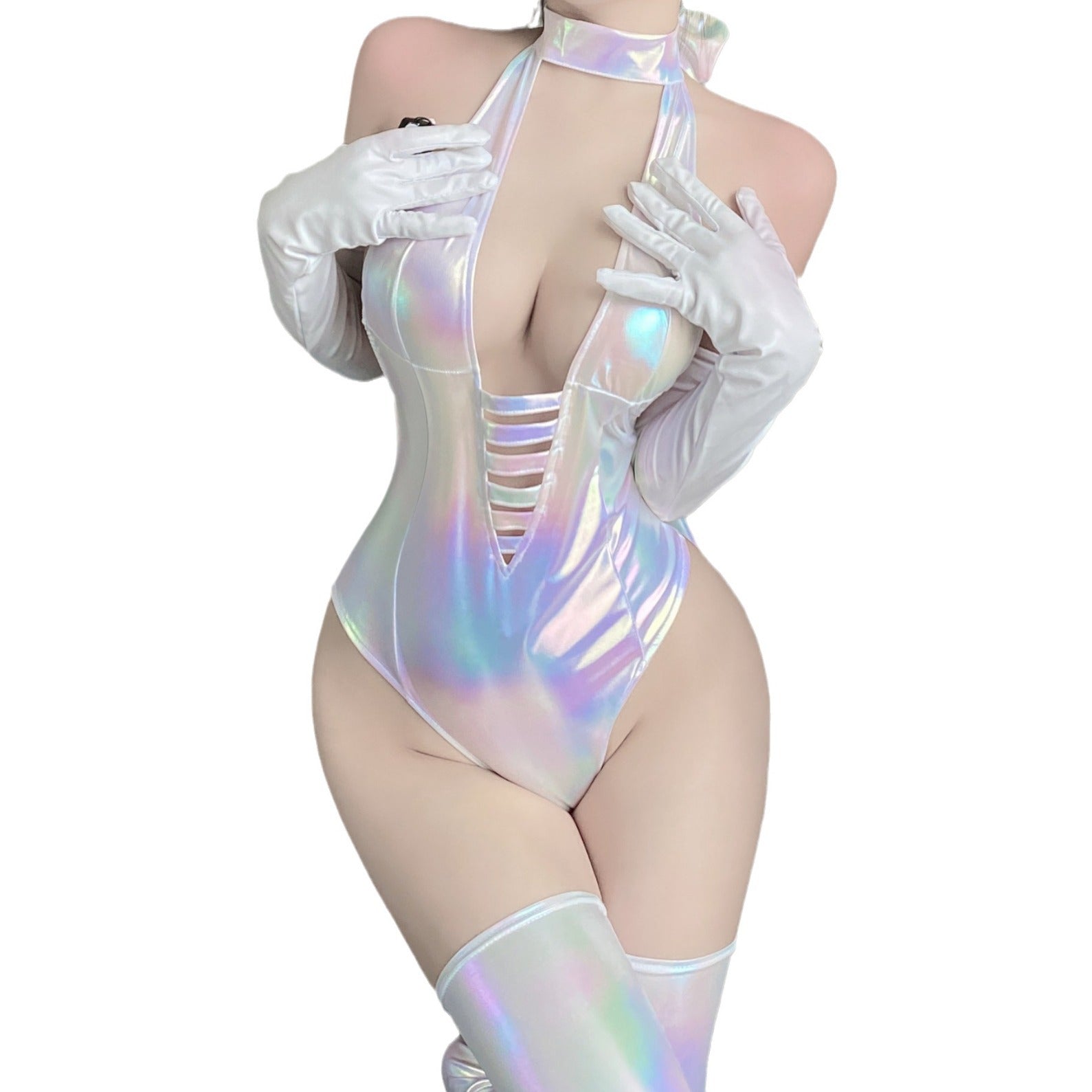 Guiyun sexy open crotch free to take off the one-piece erotic lingerie dead reservoir water two-dimensional open file