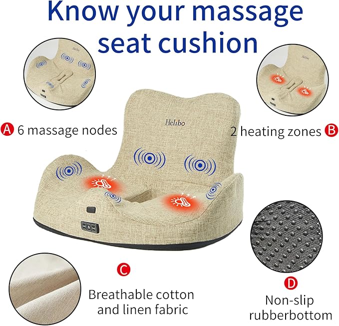 Helibo Multifunctional Massage Cushion Adult Sex Toys Masturbation Vibrator for Women 6 Boxes - toys