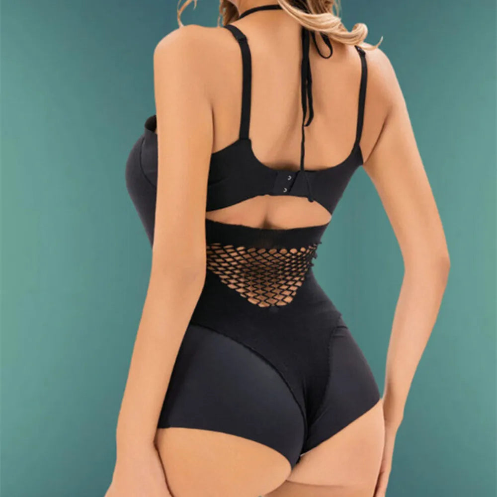 High Elastic One-pieces Jumpsuit Porno Underwear Women Sexy Fishnet Bodystocking Sensual See Through Tights Lingerie