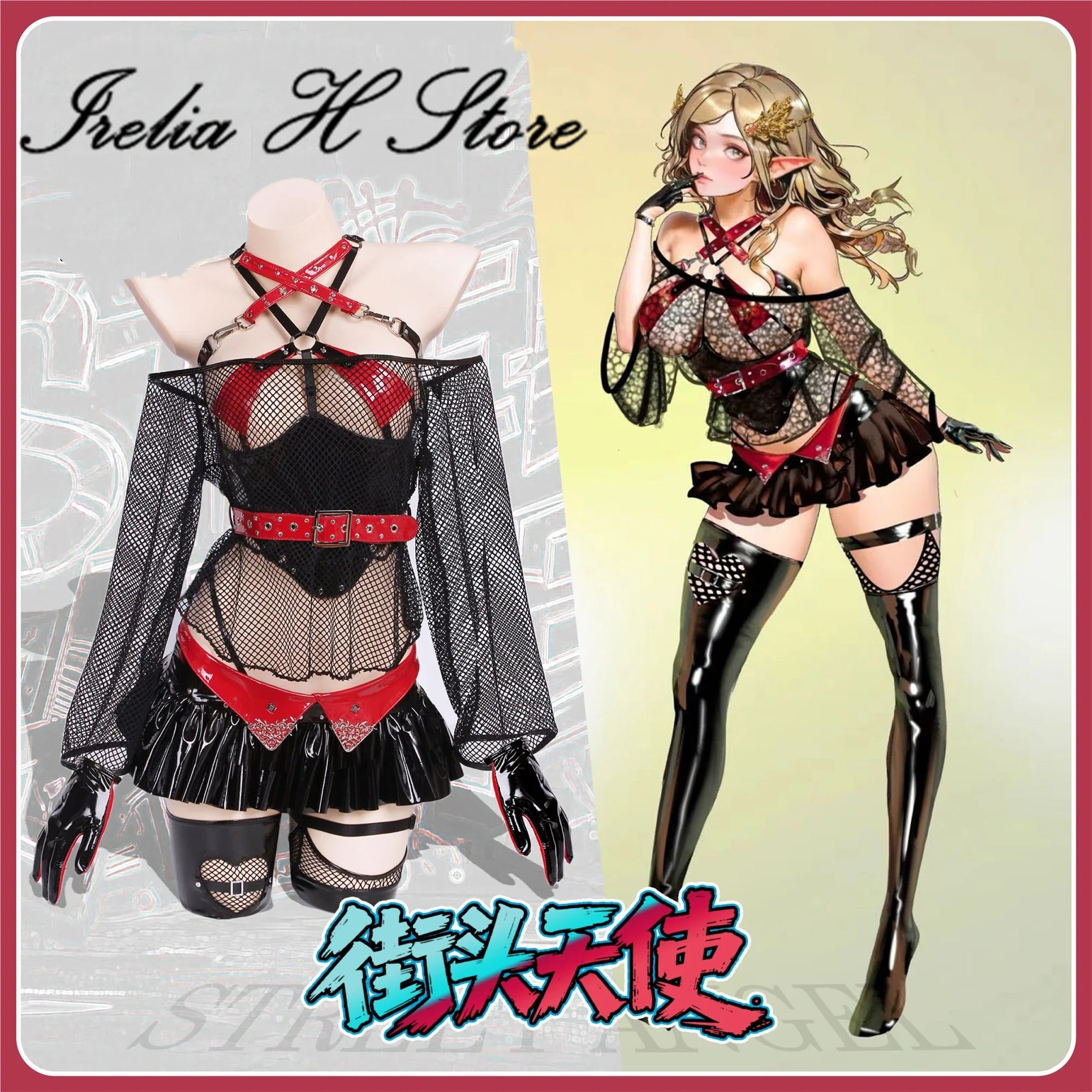 Image of Irelia H Store sexy lingeries hot adults punk style anime cosplay costume private photo shoots - Sexy lingerie