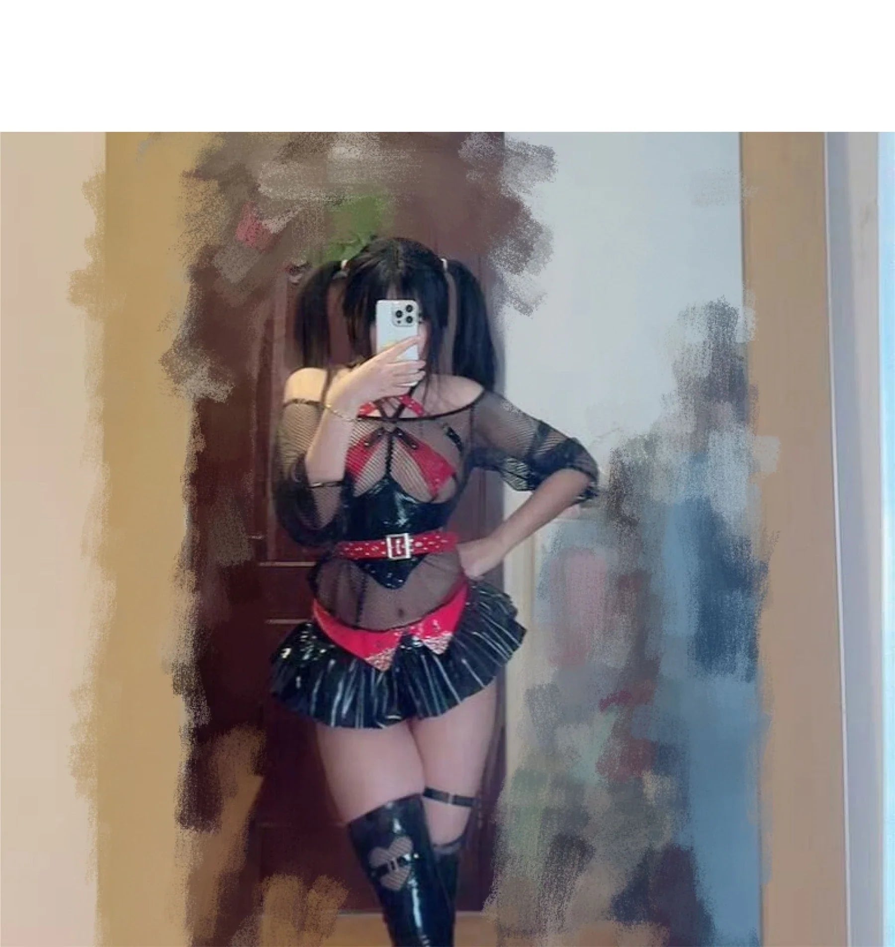 Image of Irelia H Store sexy lingeries hot adults punk style anime cosplay costume private photo shoots - Sexy lingerie