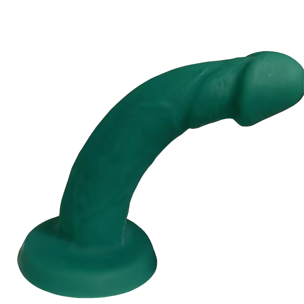 Image of manual simulation phallus eggless dildo silicone phallus female masturbator masturbator stick fake penis sex wholesale