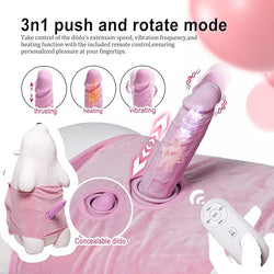 Image of Manufacturer consignment mystery doll gun machine remote control white bear doll telescopic vibration warming sex adult