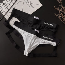 Image of men’s erotic shapewear vs underwear gay low rise panties new sexy double thong swim bottoms fashion briefs men - Sexy