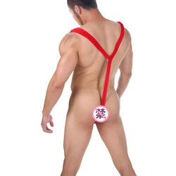 Image of Men’s Santa Claus underwear V-shaped one-piece thong European and American New Year’s party performance dress up erotic