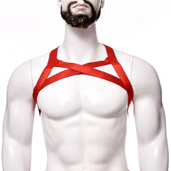 Image of Men’s Strong Nylon Body Chest Harness Belt Shoulder Support Suspender Strap Club Wear Costumes - Sexy lingerie
