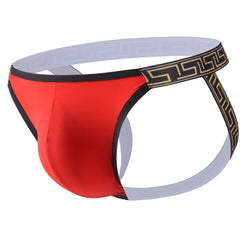 Image of Men’s Thong Large Pocket Pockets Exposed Buttocks Nylon Panties Low Waist Sexy T-Pants Gay Trendy Erotic Underwear