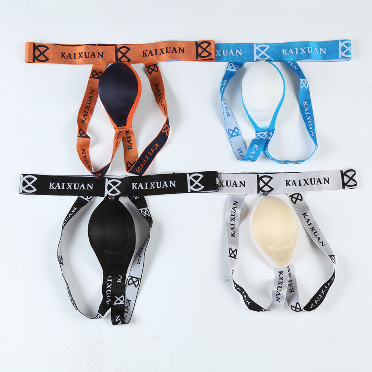New penis shows big cup back empty double underwear men gay gay sexual fun underwear Europe and the United States