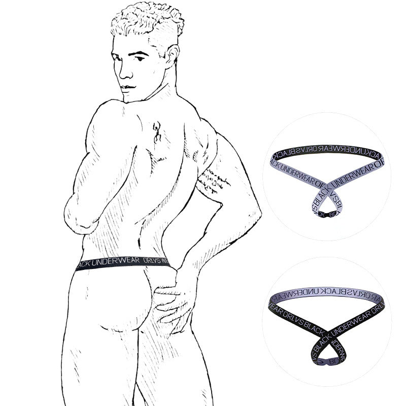 ORLVS One Drop Shipping Vacuum Ring Men’s Thong Sexy Sexy Panties Buttock Lift Single Panties Men Gay - Sexy lingerie