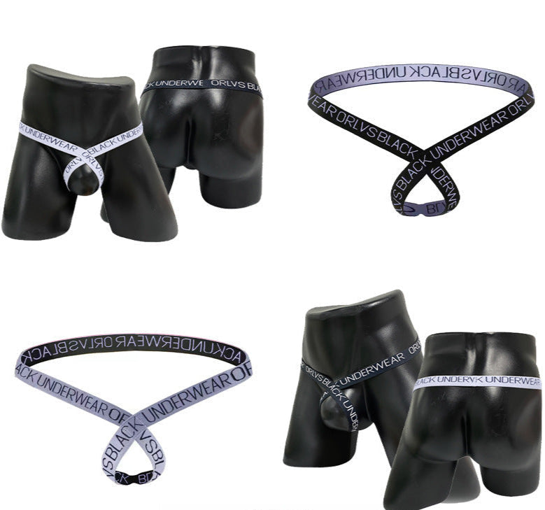 ORLVS One Drop Shipping Vacuum Ring Men’s Thong Sexy Sexy Panties Buttock Lift Single Panties Men Gay - Sexy lingerie
