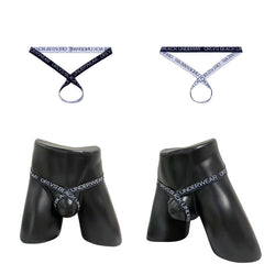 Image of ORLVS One Drop Shipping Vacuum Ring Men’s Thong Sexy Sexy Panties Buttock Lift Single Panties Men Gay - black / M