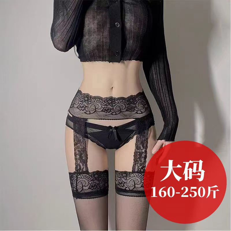Plus size suspender integrated lace sexy stockings mood pure desire suspender black silk pantyhose pure desire lace