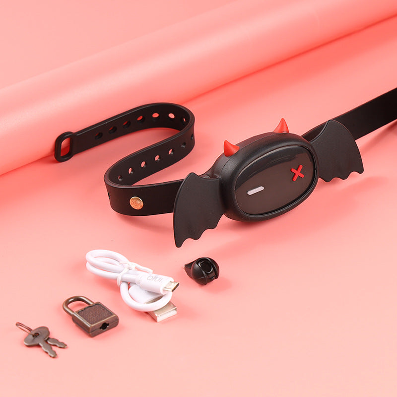 Prisoner love electric shock collar APP control area bondage SM master slave neck sleeve male and female dog slave