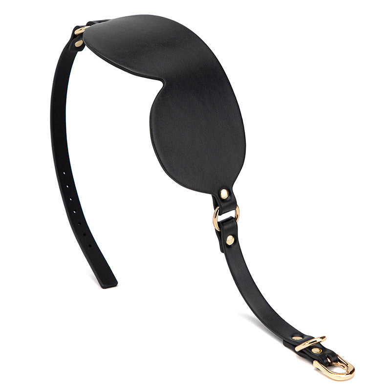 sex toys sm eye mask pu skin shading couple flirting femdom blindfolded mask adult cosplay mask - black - toys