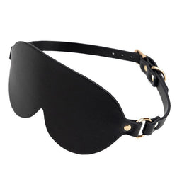 Image of sex toys sm eye mask pu skin shading couple flirting femdom blindfolded mask adult cosplay mask - black - toys