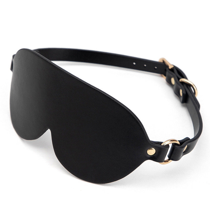 sex toys sm eye mask pu skin shading couple flirting femdom blindfolded mask adult cosplay mask - black - toys
