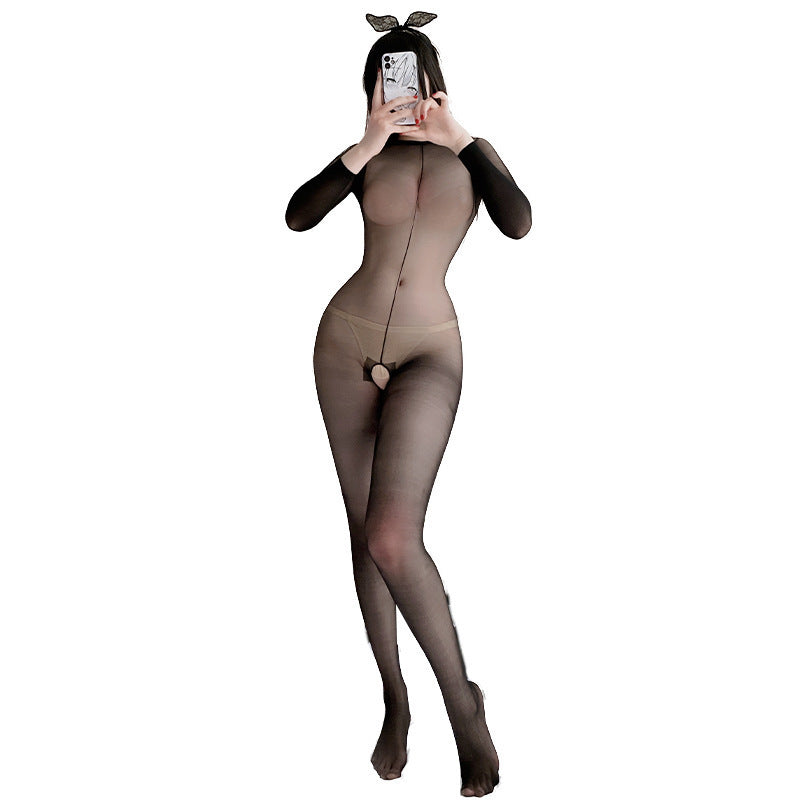 Sexy female pajamas sexy passionate underwear uniform suits stockings small breasts gathering showing big leaky breasts