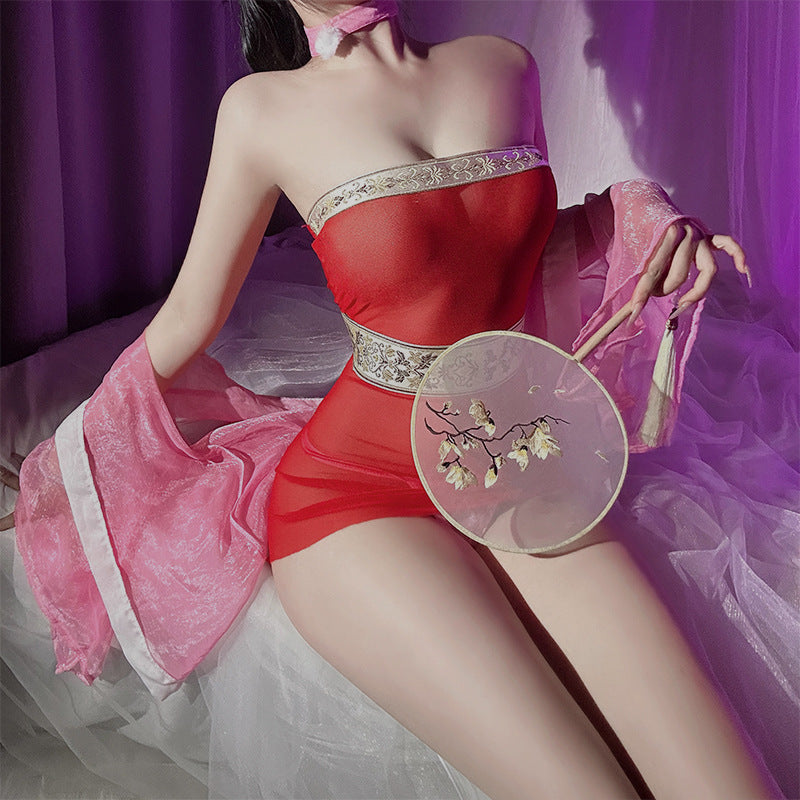 Sexy underwear sexy ancient style Hanfu bandeau fox demon Daji buttocks skirt uniform pure desire female pajama set