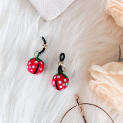 Image of SM erotic rubber band nipple clamp bell tightening nipple training punishment Mimi plus breast abuse k9 dog slave