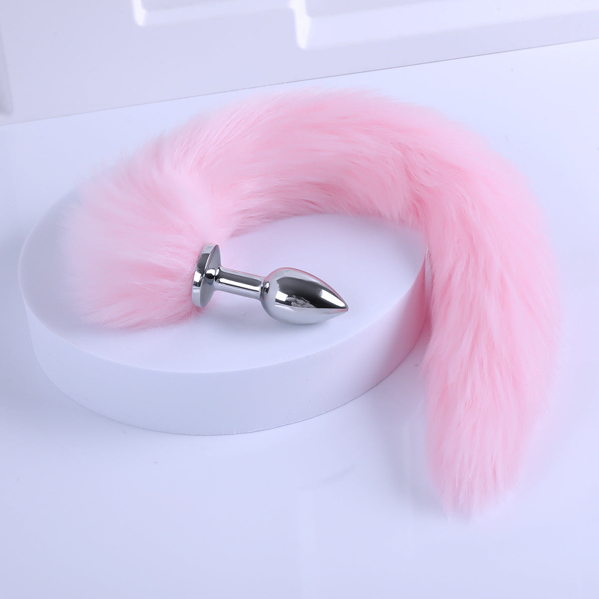 sm sex detachable tail butt plug metal fox backyard anal toy passionate sex aid sex toys - Pink removable tail + 2.3cm