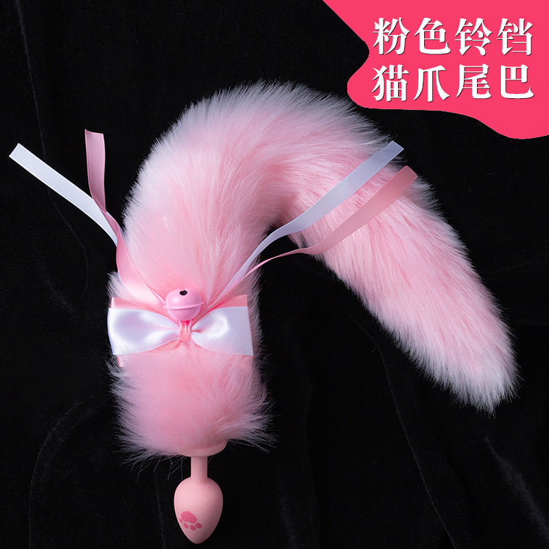 SM Sex Fun Backyard Supplies Silicone Cat Paw Tail Anal Plug Backyard Products Female Masturbation Adult Femdom Props