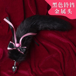 Image of SM Sex Fun Backyard Supplies Silicone Cat Paw Tail Anal Plug Backyard Products Female Masturbation Adult Femdom Props