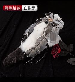 Image of SM Sex Fun Backyard Supplies Silicone Cat Paw Tail Anal Plug Backyard Products Female Masturbation Adult Femdom Props