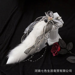 Image of SM Sex Fun Backyard Supplies Silicone Cat Paw Tail Anal Plug Backyard Products Female Masturbation Adult Femdom Props