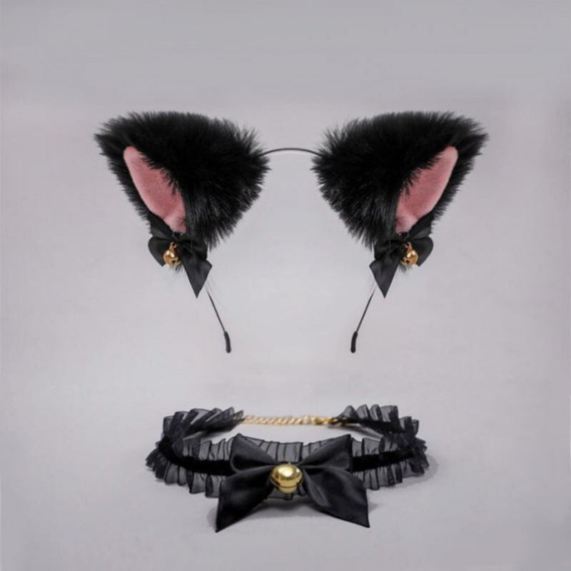 women cat ears headbands bell collars flirting sex utensils teasing lingerie accessories uniform headdress sex
