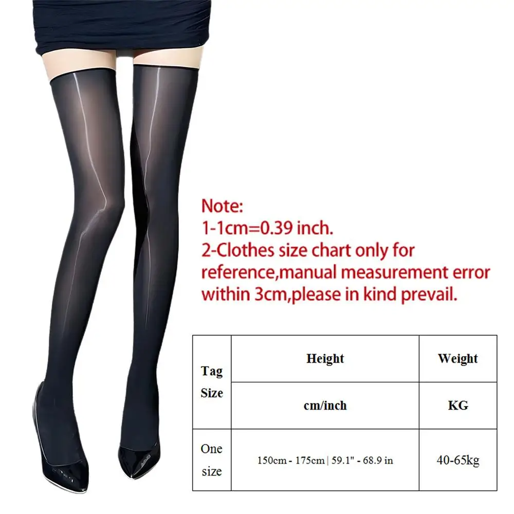 Image of Women Sexy Oil Glossy Shiny Tight Leggings Large-sized Party Underwear Sexy Lingerie Black Pantyhose High-elasticity